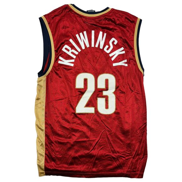 Men's NBA Cleveland Cavaliers #23 Kriwinsky Basketball Jersey Reebok Authentic L - Picture 1 of 6